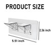 8PCS Adhesive Shelf Brackets Large Size Punch Free Shelf Support