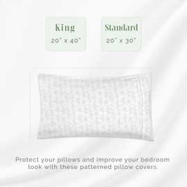 Elegant Comfort Ultra Soft Set of 2 Sea Waves Print Pillowcases - 1500 Premium Hotel Quality Microfiber, Soft and Smooth Envelope Closure 2-Piece Pillow Covers - Standard/Queen, Wave Beige