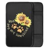 UNICEU Sunflower Dog Paw Car Center Console Cover for Most