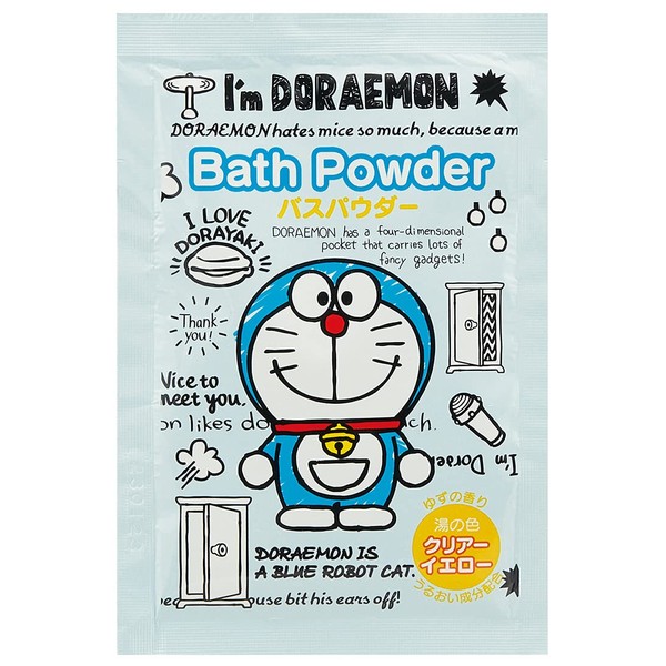 Skater BSN1-A Bath Powder, Bath Salt, 0.9 oz (25 g), 1 Use, Yuzu Scent, Doraemon