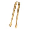 GRÄWE Sugar Tongs, Stainless Steel, Rose Decoration, Gold