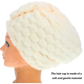 Toalla Turbante Cabello de Microfibra Material Agradable de Velour Nube, Absorbente y Versátil para Secado Rápido y Rutinas de Belleza