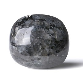 AWARDSEN Black Labradorite Tumbled Stones, Crystals Stones Stacking Stones Decorative Stones Gemstone for Decoration of Vases, Fountain Stones