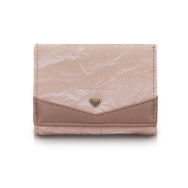 MultiValue Ladies Purse Wallet, Multi-Functional Woman Card Wallet Leather Ladies Credit Card Wallet with Snap Closure Woman Wallet with ID Card Window for Cards Coin (Pink)