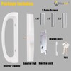 Sliding Patio Door Handle Set with Key Cylinder and Mortise