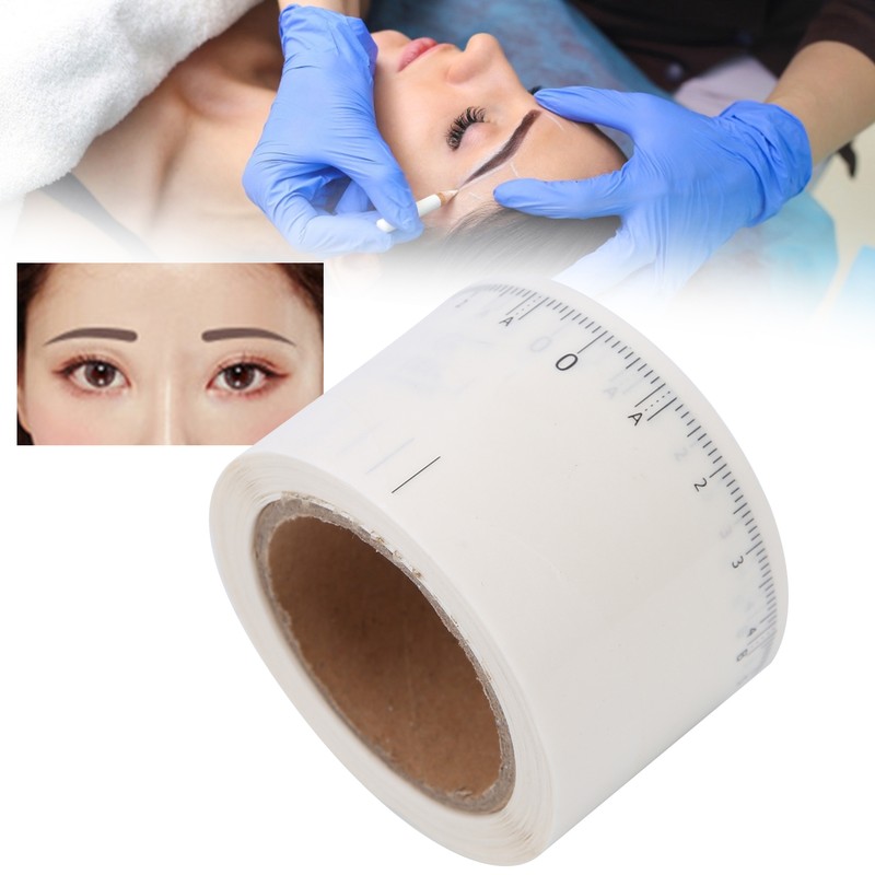 50pcs/roll Microblading Eyebrow Ruler Disposable Eyebrow Tattoo Shaping Ruler Tool3#