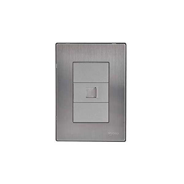iGoto INOX1022 Toma de datos color, Acero Inoxidable, Color Plata