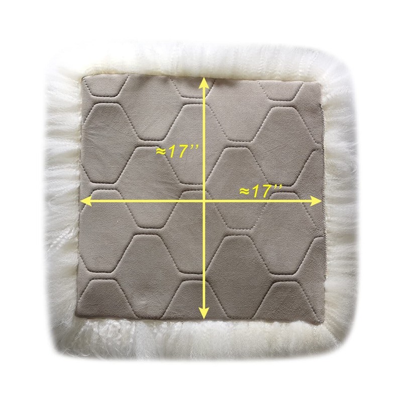 Champlus Sheepskin Chair Cushion Pad Genuine Australian Sheepskin Seat Cushion
