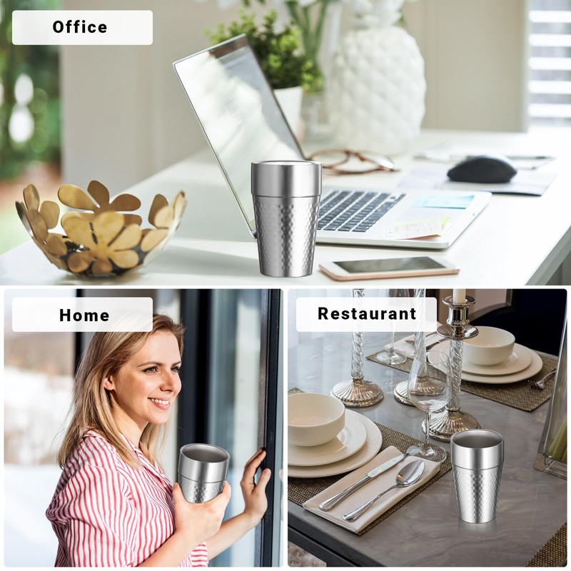 Offiper Stainless Steel Double Wall Cup, 16 oz Insulated Tumbler,