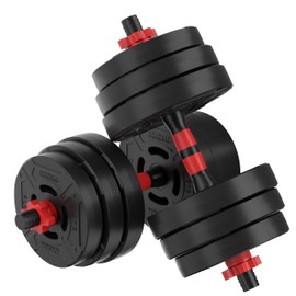 OLIXIS Adjustable Dumbbell Set, 4 IN 1 Changeable Dumbbells, Barbell, Kettlebells and Push Up Stand, Multi-Functional Exercise and Fitness