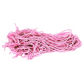 Mandala Crafts 10 Inches Pre-Tied Stretch Loops with Pre Tied Bows from Elastic Ribbon - 100 Pink Elastic Bows Boxes Bows Tags Gift Elastic Wrapping Cord String