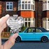 Aleiport Heart-Shaped Car Visor Clip, Driving Safety Prayer Religious Car