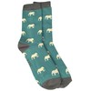 Purple Possum® Mens Socks Novelty Elephants Fun Bamboo Cotton Blend