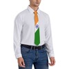 DABOYOZHZH India Flag Emblem Striped Necktie Men'S Neck Ties Mens