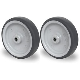 Rolling Mechanism Set of 2 Installation Wheels 150 mm - T.P.E. Sliding Bearings Apparatus Rollers, Robust and Durable, Ideal for Transport & Industry, Low Noise (2)
