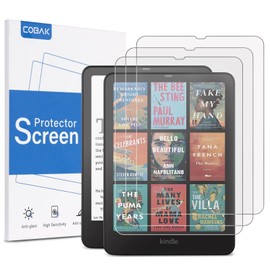 CoBak 3 Pack Anti-Glare Matte Screen Protector for 7" Kindle Paperwhite 2024, Kobo Aura H2O Edition 2 - High Clarity, Fingerprint Resistance - PET Film