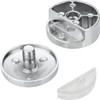 AccEncyc Upgraded 3-5mm Frameless Mirror Mounting Hardware 8 Pack Dual-Screw