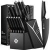 Kitchen Knife Sets with Block -15 PCS Knife Set with
