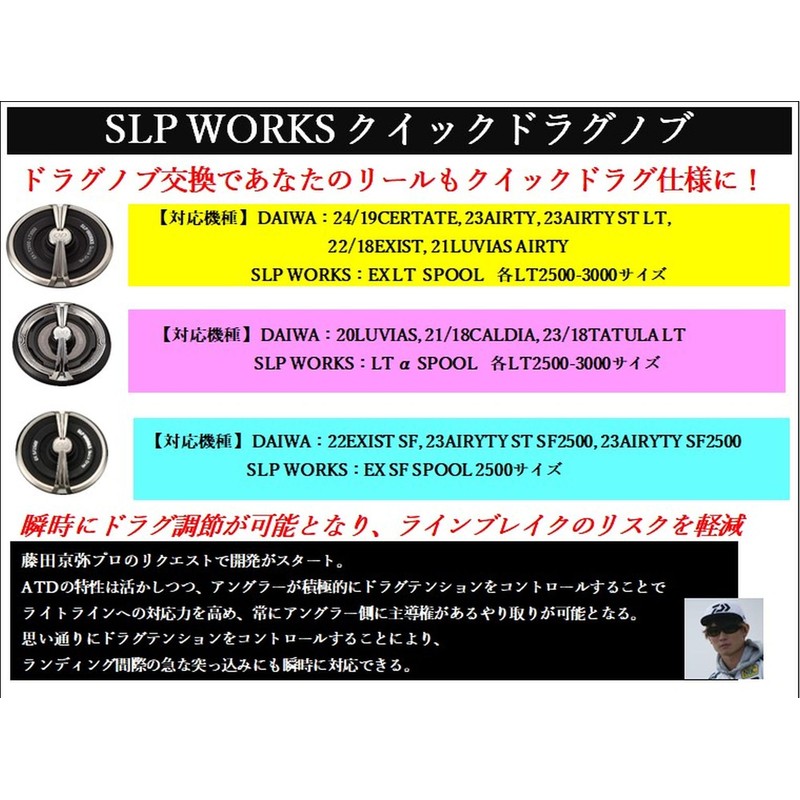Daiwa Slp Works LT TYPE-α Quick Drag Knob