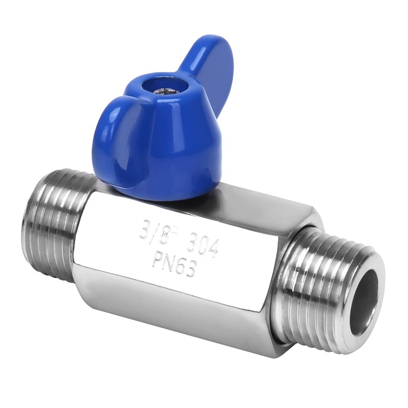 DERNORD Stainless Steel Ball Valve -3/8 Inch NPT Thread Male