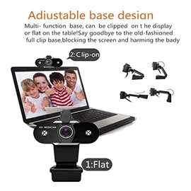 Web Camera USB HD Webcam Cover 1080P 2K Web Camera with Microphone for PC Computer Camera for Video Web CAM for Streaming for Gaming Video Calling... 