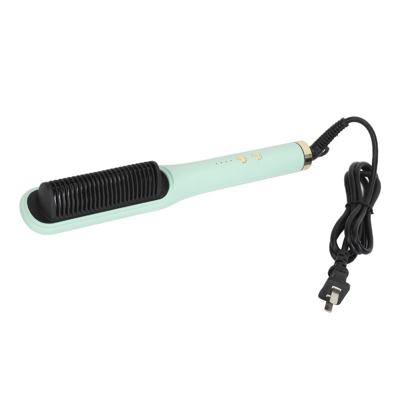 Negative Ion Hair Straightener Styling Comb Adjustable Temperature Straightening Comb