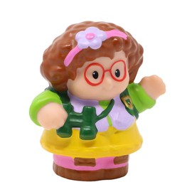 Fisher-Price Replacement Part for Collectible Little People Adventure Camping Explorer Dollhouse Playset P0129 - Replacement Maggie Figure Inspired by Girl Scouts Binoculars Backpack
