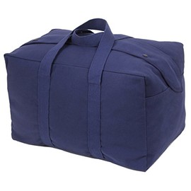 Rothco Canvas Small Parachute Cargo Bag, Navy Blue