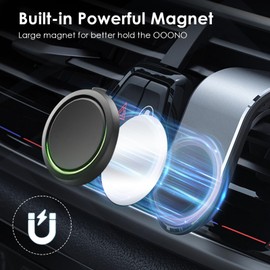 Olycism Magnetic Holder for Ooono Co-Driver NO2/NO1 with Clips Speedometer Holder Car for Air Vent Car Mount for OOONO NO2 Holder Compatible with Ooono Speed Camera Warning Car
