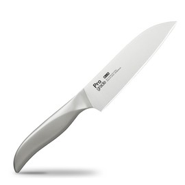 Shimomura Industry PG-109 Professional Grade All Stainless Steel SHARP Small Santoku Dishwasher Safe Made in Japan