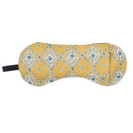 Natural Materials Hinyari with the Power of Salt Mung Beans Warm Eyes Moisturizing Eye Pillow Square Garden Yellow 8.3 x 3.5 x Thickness 0.4 inches (21 x 9 x 1 cm) Relaxing with the scent of lavender