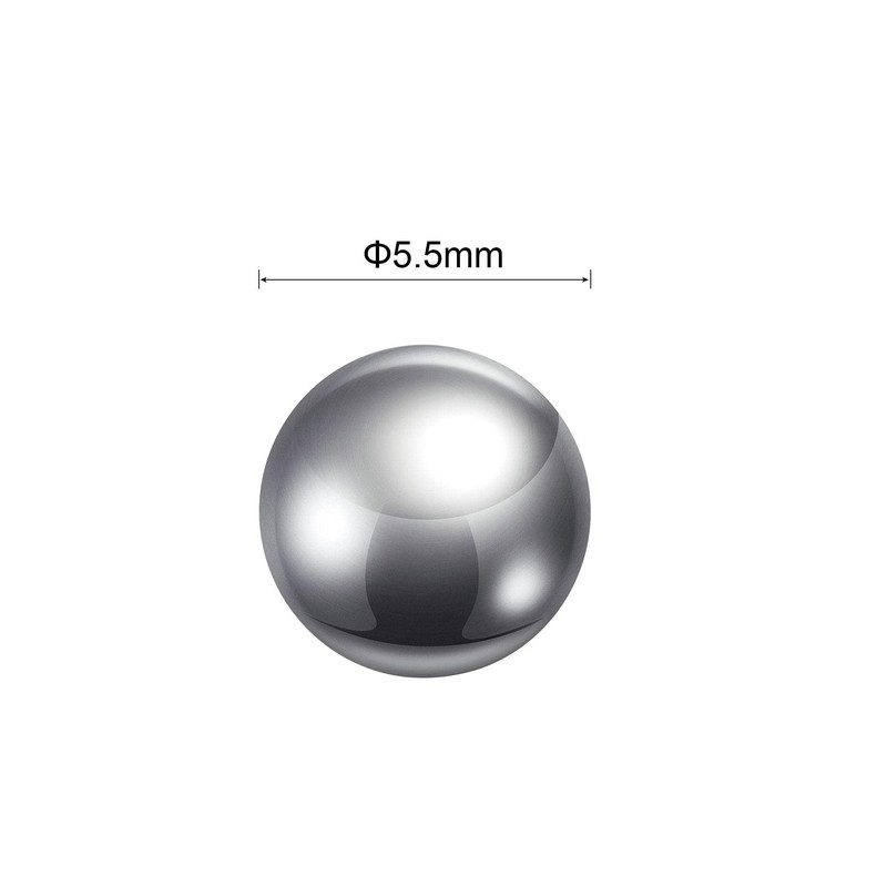 sourcing map 50pcs 5.5mm 304 Stainless Steel Bearing Balls G100