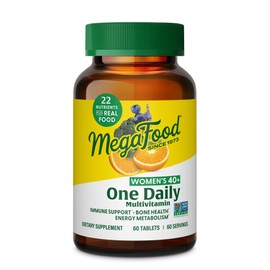 MegaFood MegaFood Women's 40+ One Daily Multivitamin for Women with Vitamin B12, Vitamin B6, Vitamin C, Vitamin D, Zinc & Iron C Plus Real Food - Immune Support - Bone Health - Non-GMO - Vegetarian - 60 Tabs