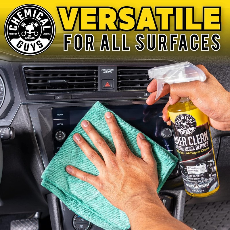 Chemical Guys Limpiador y Protector de Interiores InnerClean, Amarillo, 16