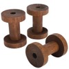 Changor Wooden Bobbins for Crafts, Large Thread, 13 x 8