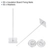 PATIKIL 150mm Perforated Insulation Pins with Round Washer,50 Sets 2in