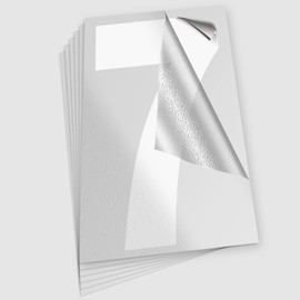 iSYFIX Reflective Vinyl Number 7 (Seven) Stickers - 6 Pack 10 inch Self Adhesive - Premium Decal Die Cut & Pre-Spaced for Mailbox, Signs, Door, Cars, Trucks, Home, Business, Address Number, Outdoor