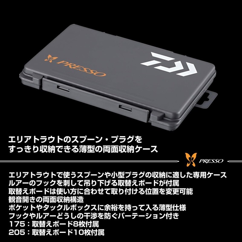 Daiwa Presso Free Board Case 205 Gun Metal