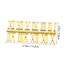 Mipcase 15 Sets Clock DIY Numerals Roman Arabic Accessories for Wall Clocks Space Saving Design Durable Material for DIY Enthusiasts and Giving