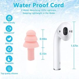 Earplugs for Sleep,Noise Canceling Ear Plug for Sleeping Swimming,4 Pairs Silicone Ear Plugs(Pink).