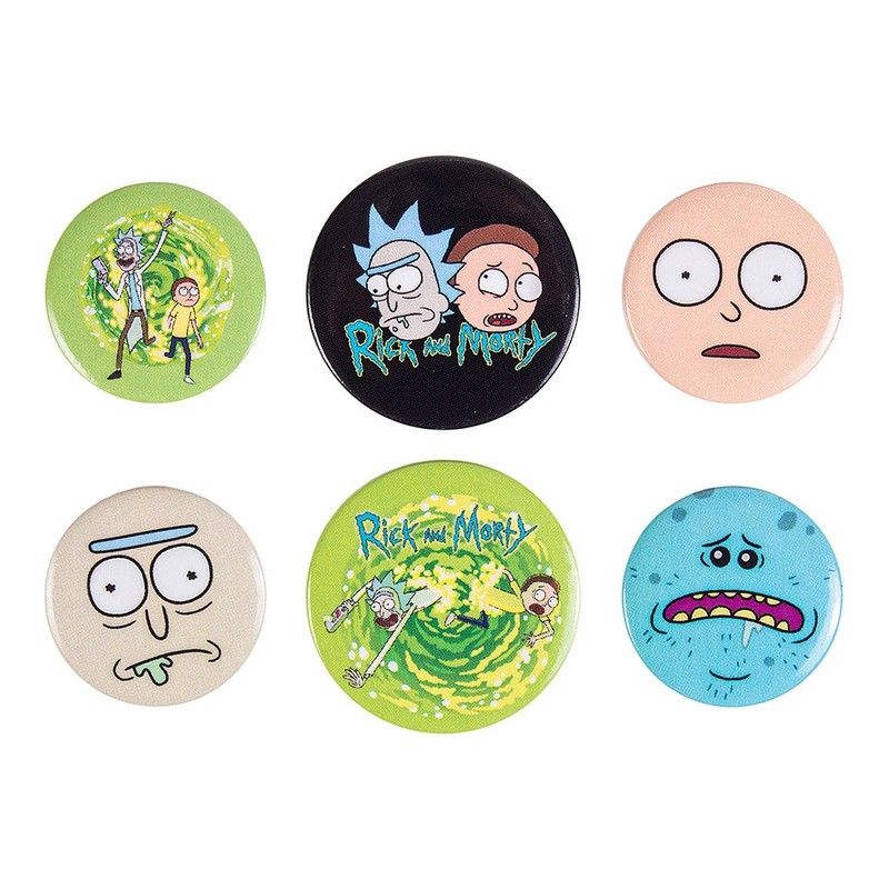 GB eye Rick & Morty Characters Badge Pack