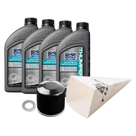 Tusk 4-Stroke Oil Change Kit Bel-Ray Thumper Synthetic Blend 10W-40 Compatible with Yamaha Super Tenere 1200 2012-2018
