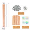 Visgaler 200 Pcs Double-Thickness Wooden Candle Wicks. 5.1 X 0.5