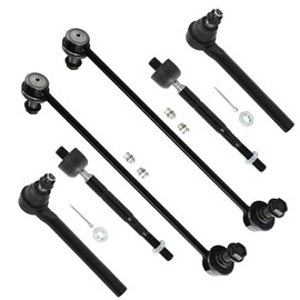 SCITOO 6pc Front Suspension Kit Inner Outer Tie Rod End Sway Bar End Link 2005-2010 for Honda Odyssey