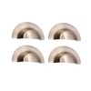 Infinity Decor Set of 4 Traditional Style Solid Brass 105mm