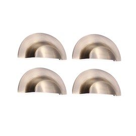 Infinity Decor Set of 4 Traditional Style Solid Brass 105mm Antique Brass Kitchen Cupboard Drawer Cupboard Door Handles