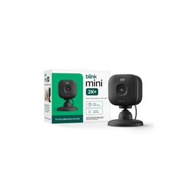Blink Mini 2K+ (newest model) – Plug-in Home & Pet Security Camera with 2K video resolution, color night vision, enhanced audio, motion detection – 1 camera (Black)