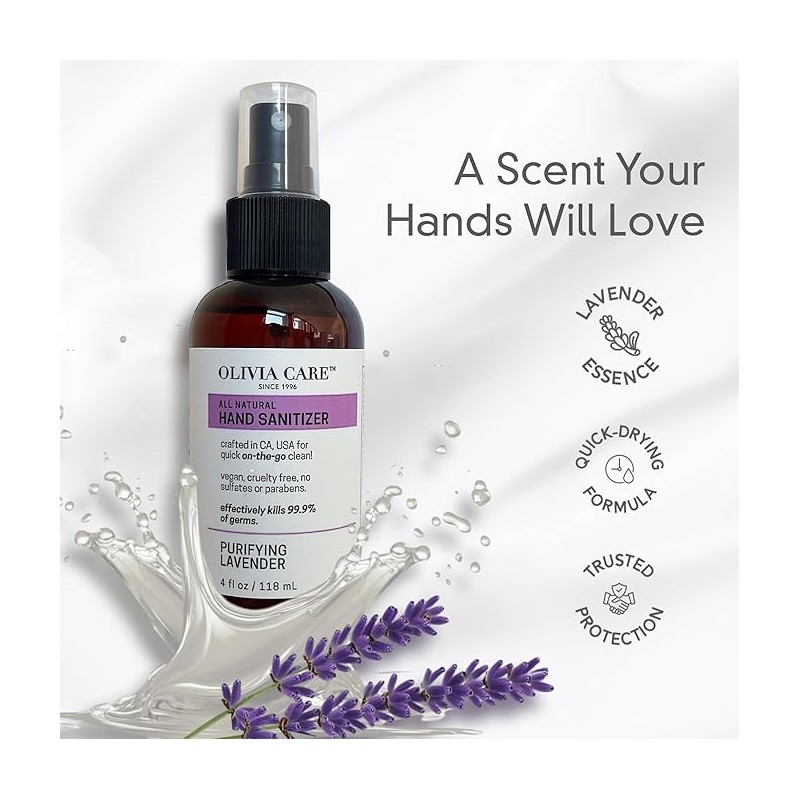 Olivia Care Hand Sanitizer Alcohol Based and Infused with Cleansing