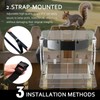 GelinRedcap Squirrel Feeder for Outside – 3 Mounting Options (Screw/Strap/Suction),