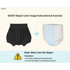 EEOST Adult Plastic Pants Diaper Cover Rubber Underwear for Incontinence